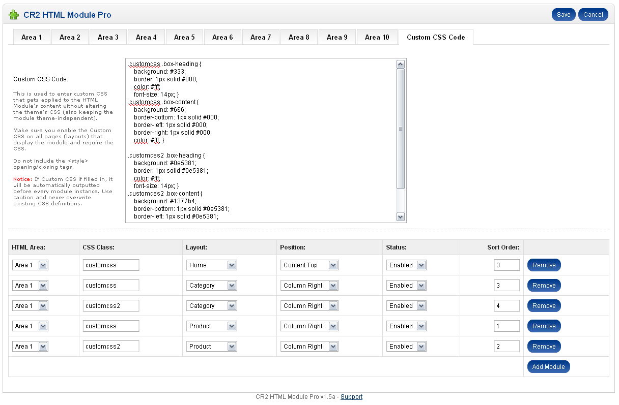 Usage preview