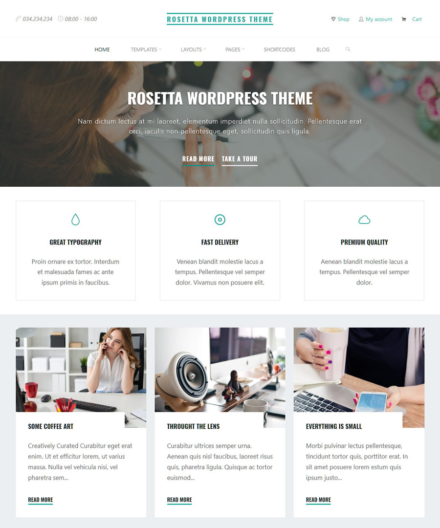 Roseta WordPress Theme