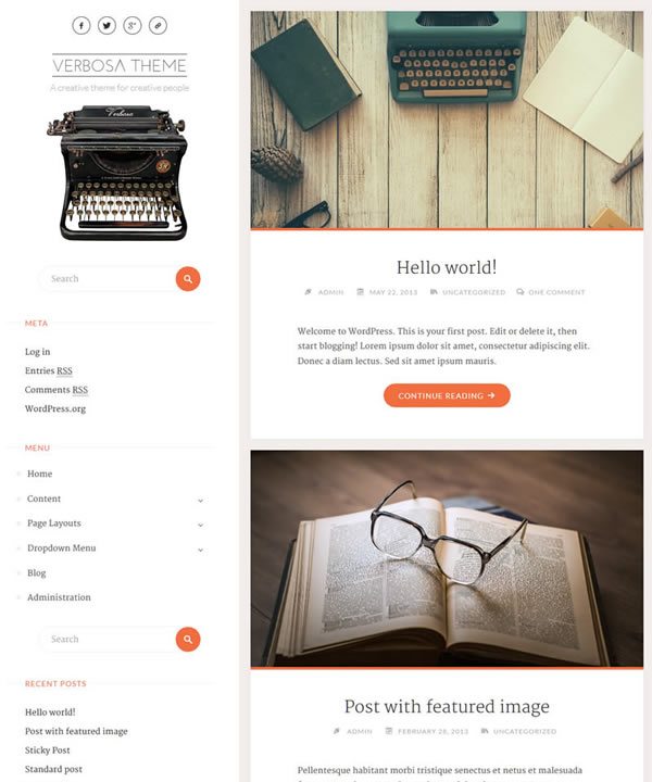 Verbosa WordPress Theme