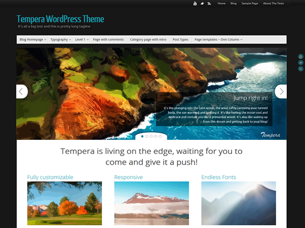 Tempera WordPress Theme