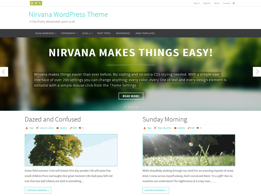 Nirvana WordPress Theme Download