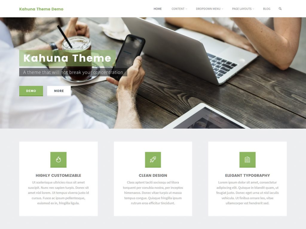 Kahuna WordPress Theme