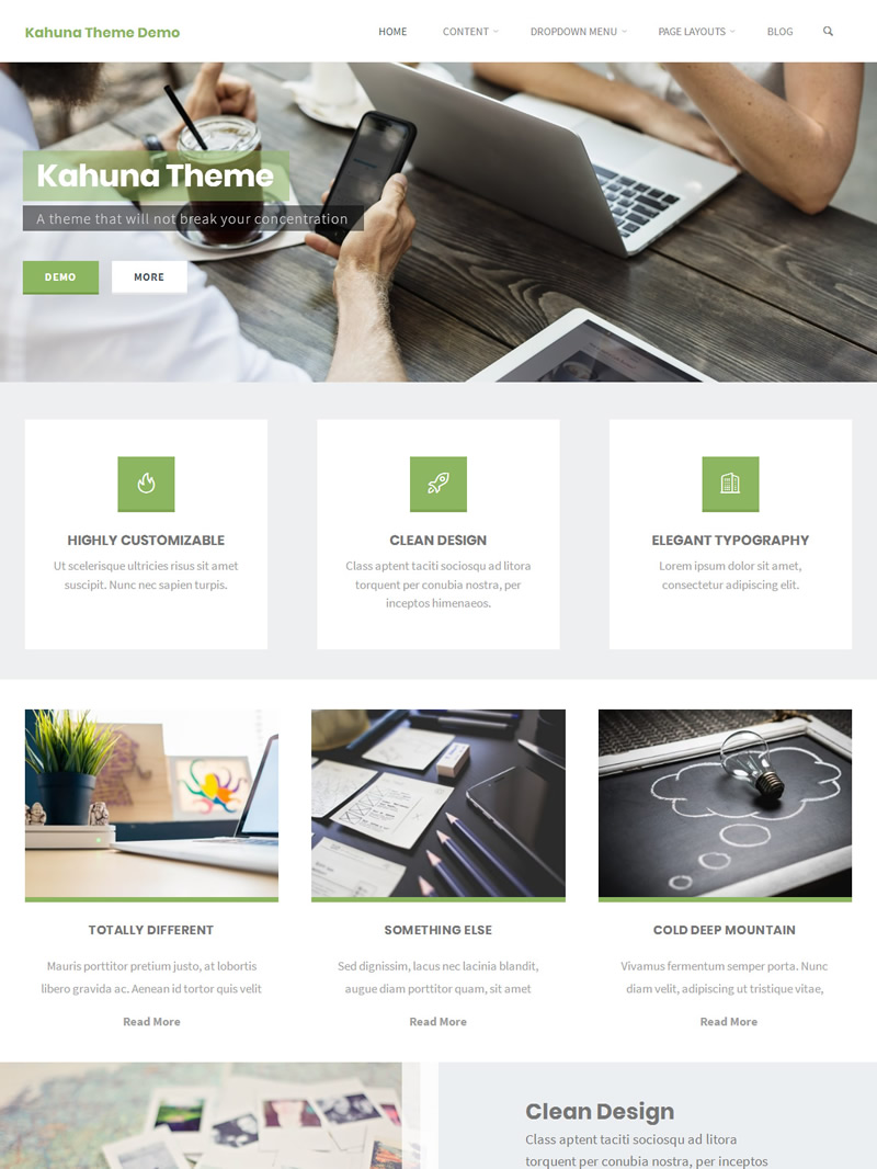 Kahuna Landing Page