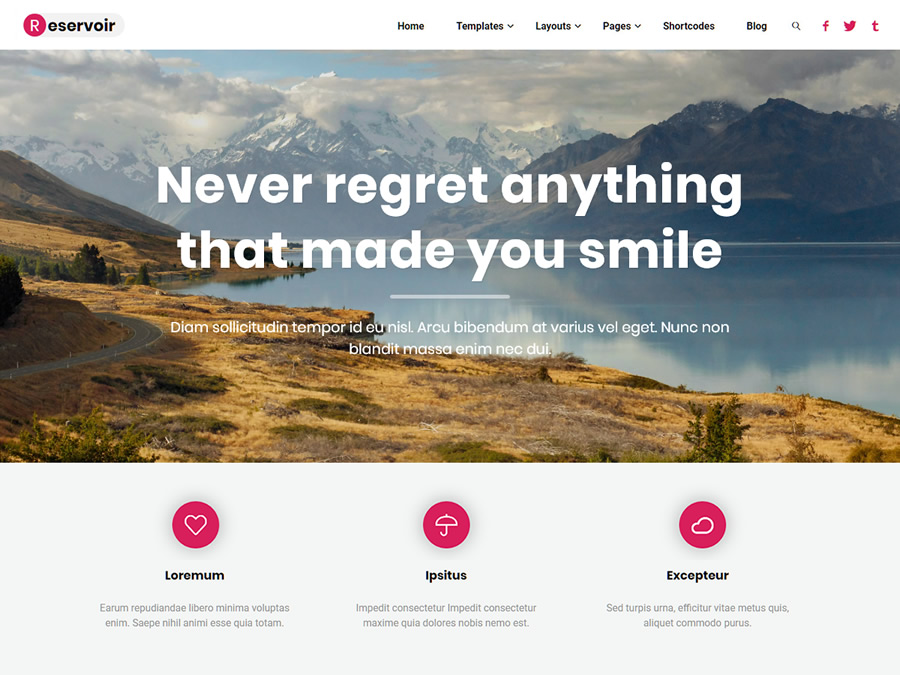 Reservoir WordPress Theme